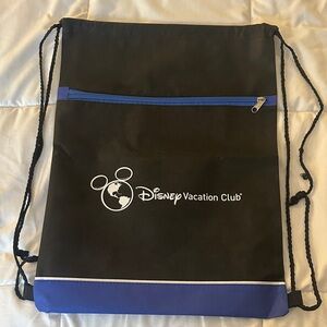 Disney Black and Blue Drawstring Backpack